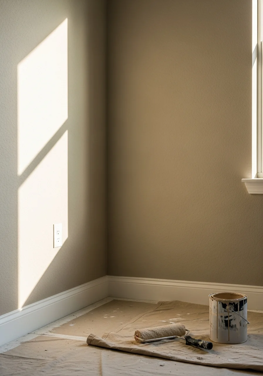 Interior room painting and accent wall services in Melbourne, Florida home